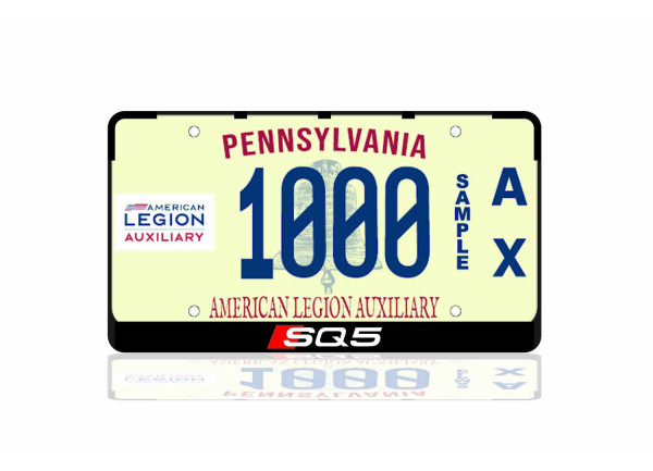 License Plate Frame for Audi SQ5 Var.1 (USA type)