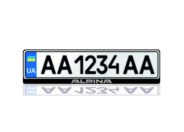 License Plate Frame for Alpina (Europe type)