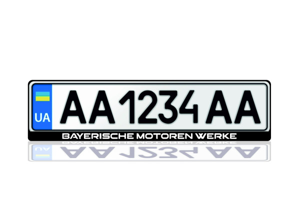 License Plate Frame for Bayerische Motoren Werke Var.1  (Europe type)