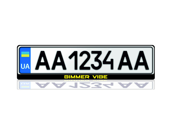 License Plate Frame for Bimmer Vibe (Europe type)