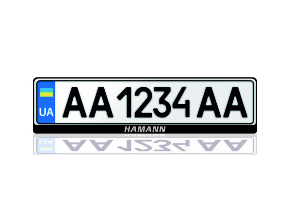 License Plate Frame for Hamann (Europe type)