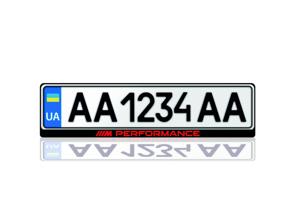 License Plate Frame for ///M Performance Var. 2 (Europe type)