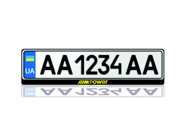 License Plate Frame for ///M Power Var.2 (Europe type) License Plate Frame for ///M Power Var.2 (Europe type)