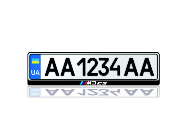 License Plate Frame for ///M3 CS Var.1 (Europe type)