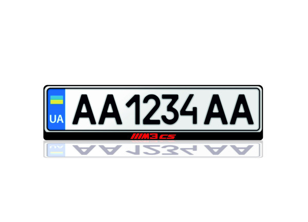 License Plate Frame for ///M3 CS Var.2 (Europe type)