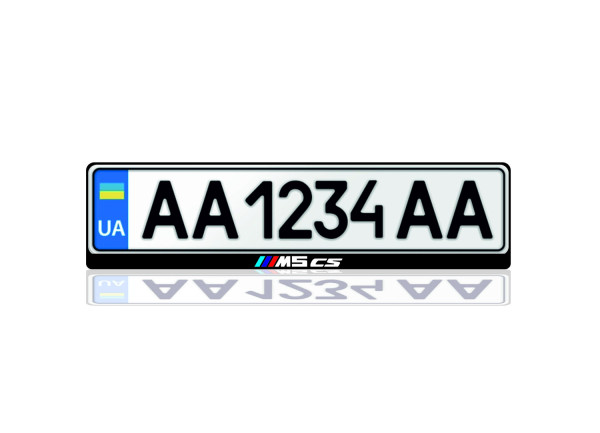 License Plate Frame for ///M5 CS Var.1 (Europe type)