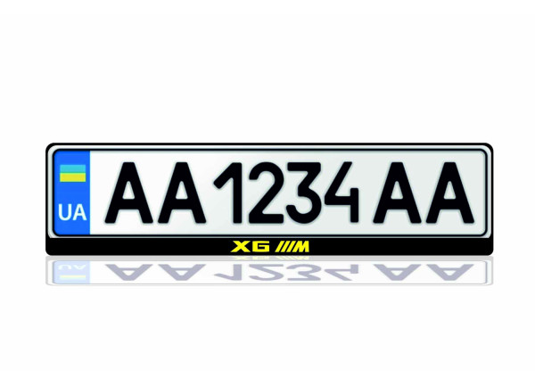 License Plate Frame for X6 ///M Var.2 (Europe type)