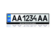 License Plate Frame for Dodge (Europe type)