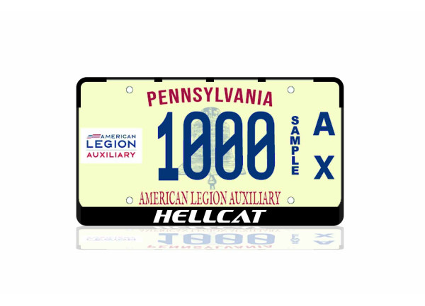 License Plate Frame Hellcat (USA type)