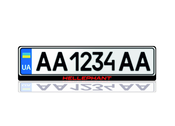 License Plate Frame for Hellephant (Europe type) License Plate Frame for Hellephant (Europe type)