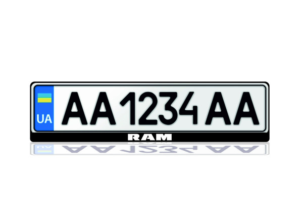 License Plate Frame for Ram Var.1 (Europe type)