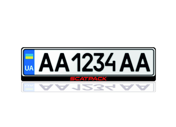 License Plate Frame for Scatpack (Europe type)
