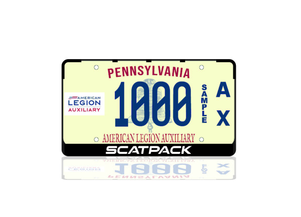 License Plate Frame for Scatpack (USA type)
