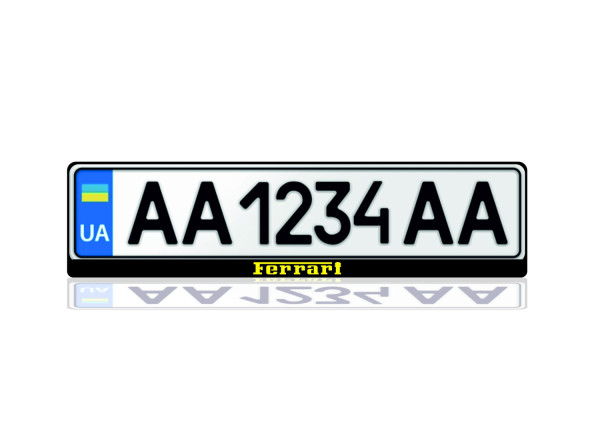 License Plate Frame for Ferrari (Europe type)