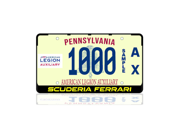 License Plate Frame for Scuderia Ferrari (USA type)