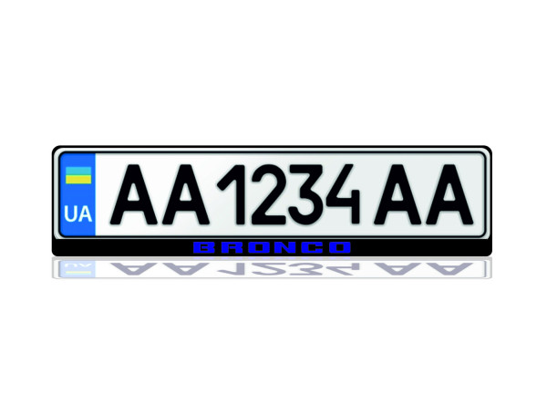 License Plate Frame for Ford Bronco VI 2020+ (Europe type)