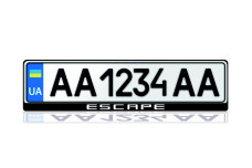 License Plate Frame for Ford Escape IV 2020+ (Europe type)