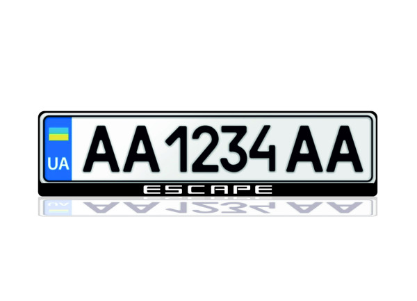 License Plate Frame for Ford Escape IV 2020+ (Europe type)