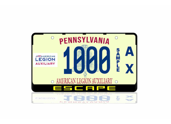 License Plate Frame for Ford Escape IV 2020+ (USA type)