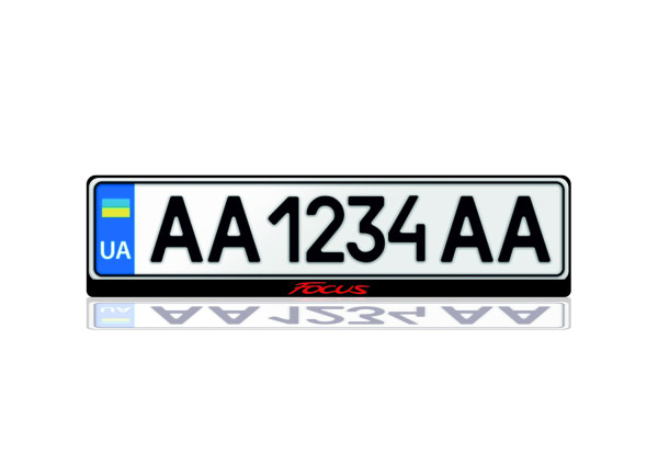 License Plate Frame for Ford Focus III (Europe type)
