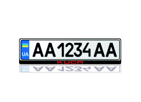 License Plate Frame for Ford Kuga III 2020+ (Europe type)