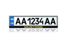 License Plate Frame for Mustang (Europe type)