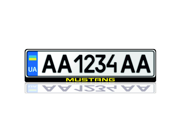 License Plate Frame for Mustang (Europe type)