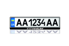 License Plate Frame for Titanium (Europe type)
