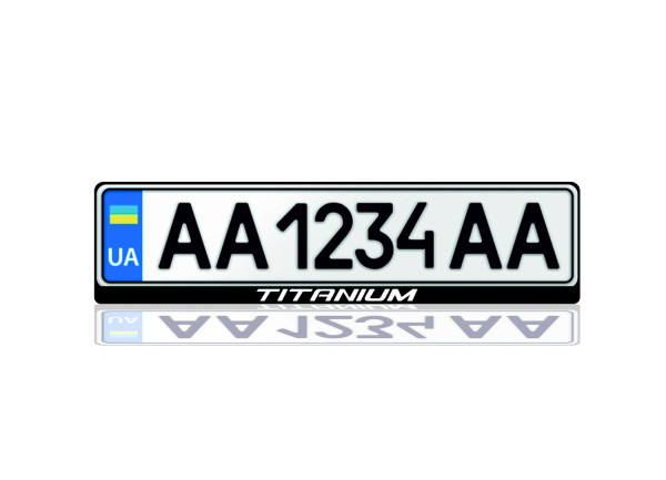 License Plate Frame for Titanium (Europe type)