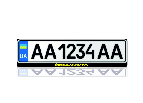 License Plate Frame for Wildtrak Var.1 (Europe type)