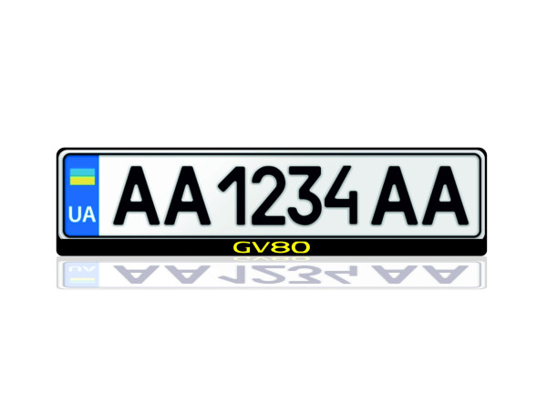 License Plate Frame for Genesis GV80 2020+ (Europe type) License Plate Frame for Genesis GV80 2020+ (Europe type)