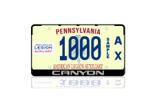 License Plate Frame for GMC Canyon II gen (USA type)