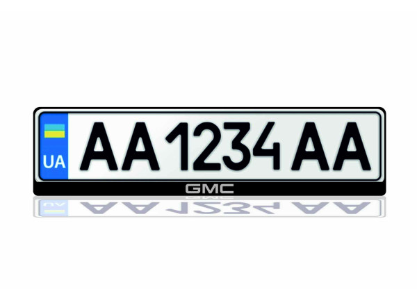 License Plate Frame for GMC (Europe type)