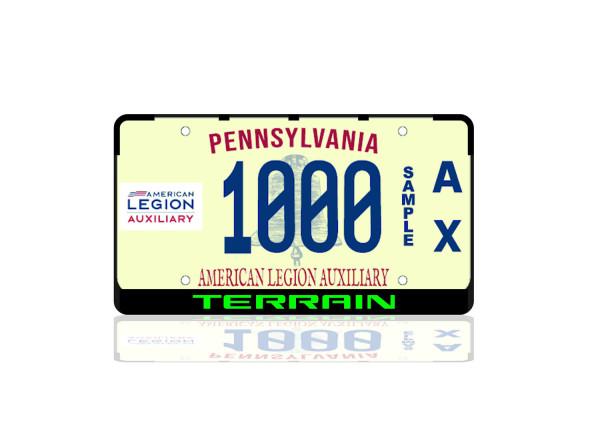 License Plate Frame for GMC Terrain II 2018+ (USA type)