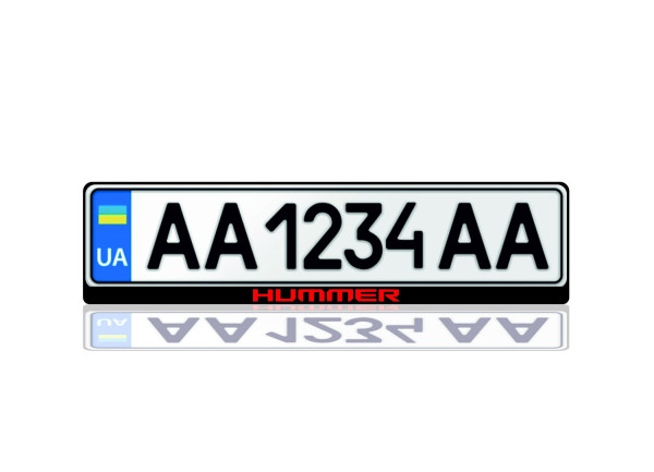 License Plate Frame for Hummer EV Var.1 (Europe type)