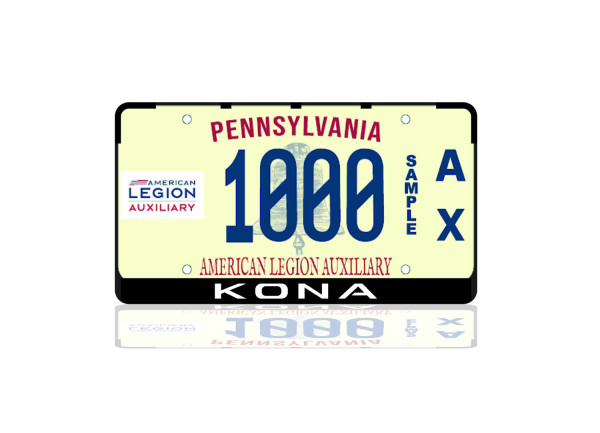 License Plate Frame for Hyundai Kona II 2022+ (USA type)
