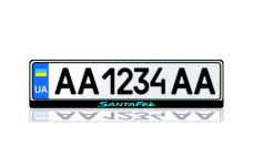 License Plate Frame for Hyundai SantaFe III 2012-2019 (Europe type)