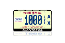 License Plate Frame for Hyundai SantaFe III 2012-2019 (USA type)