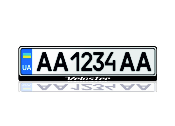 License Plate Frame for Hyundai Veloster (Europe type)