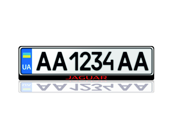 License Plate Frame for Jaguar (Europe type)