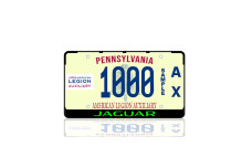 License Plate Frame for Jaguar (USA type)