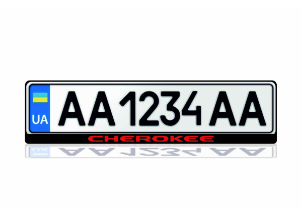 License Plate Frame for Jeep Cherokee KL 2014-2023 (Europe type)