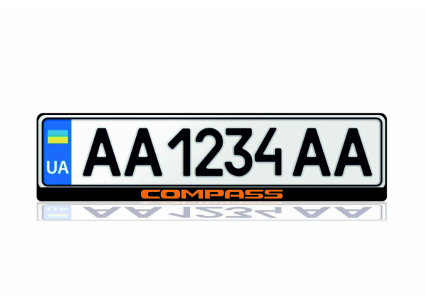 License Plate Frame for Jeep Compass II 2016-2025 (Europe type)