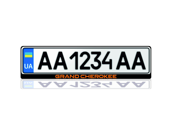 License Plate Frame for Grand Cherokee (Europe type)