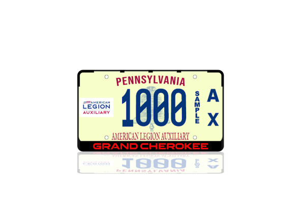 License Plate Frame for Grand Cherokee (USA type)