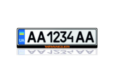 License Plate Frame for Jeep Wrangler JL 2018+ (Europe type)