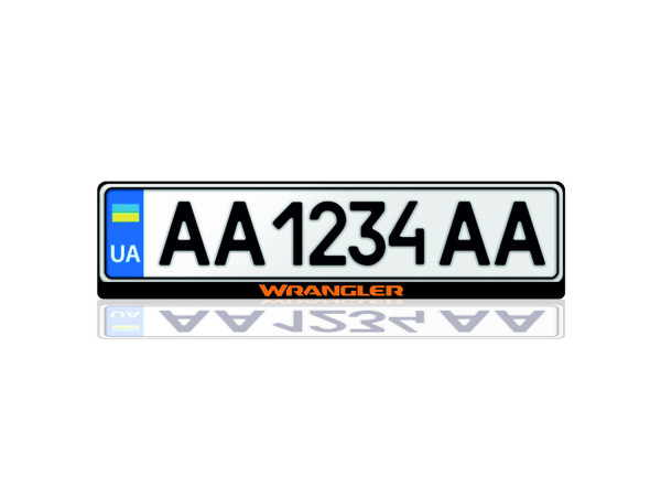 License Plate Frame for Jeep Wrangler JL 2018+ (Europe type)