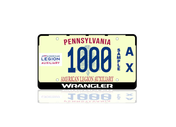 License Plate Frame for Jeep Wrangler JL 2018+ (USA type)