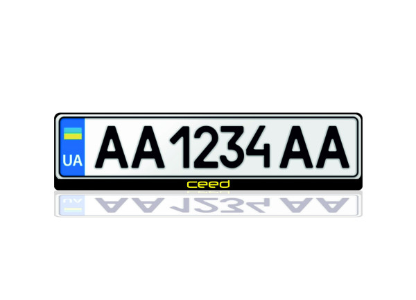 License Plate Frame for KIA Ceed II 2012-2018 (Europe type)
