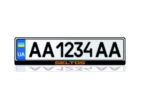 License Plate Frame for Kia Seltos 2019+ (Europe type)
